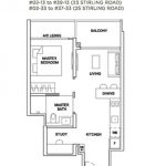 Stirling 1BR+S 506 sqft