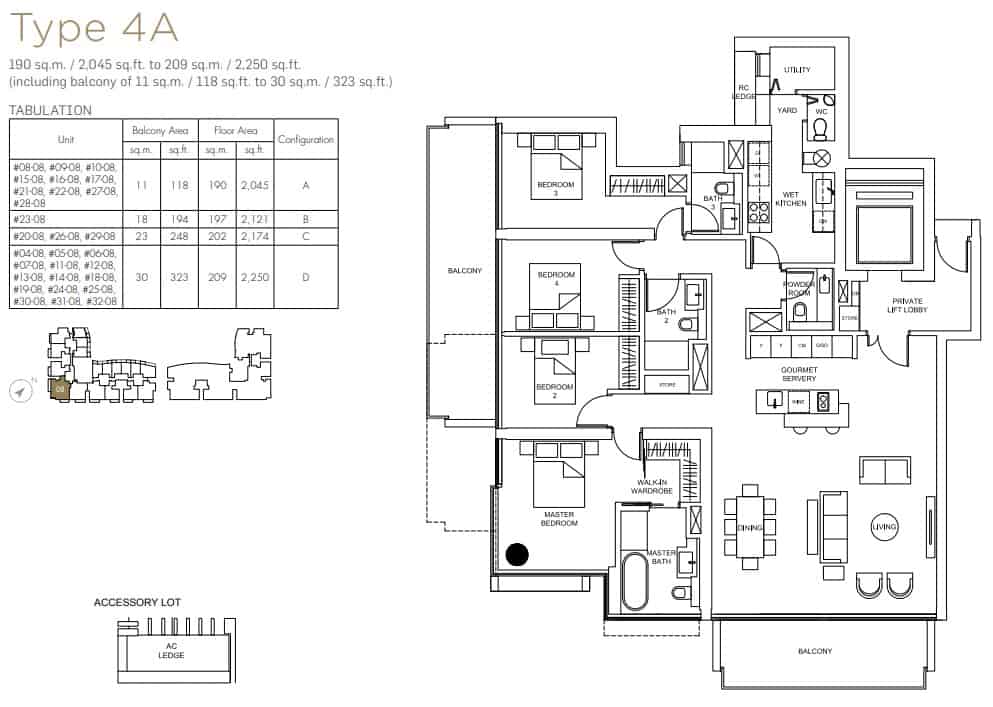 Marina One Residences 4BR Type 4A